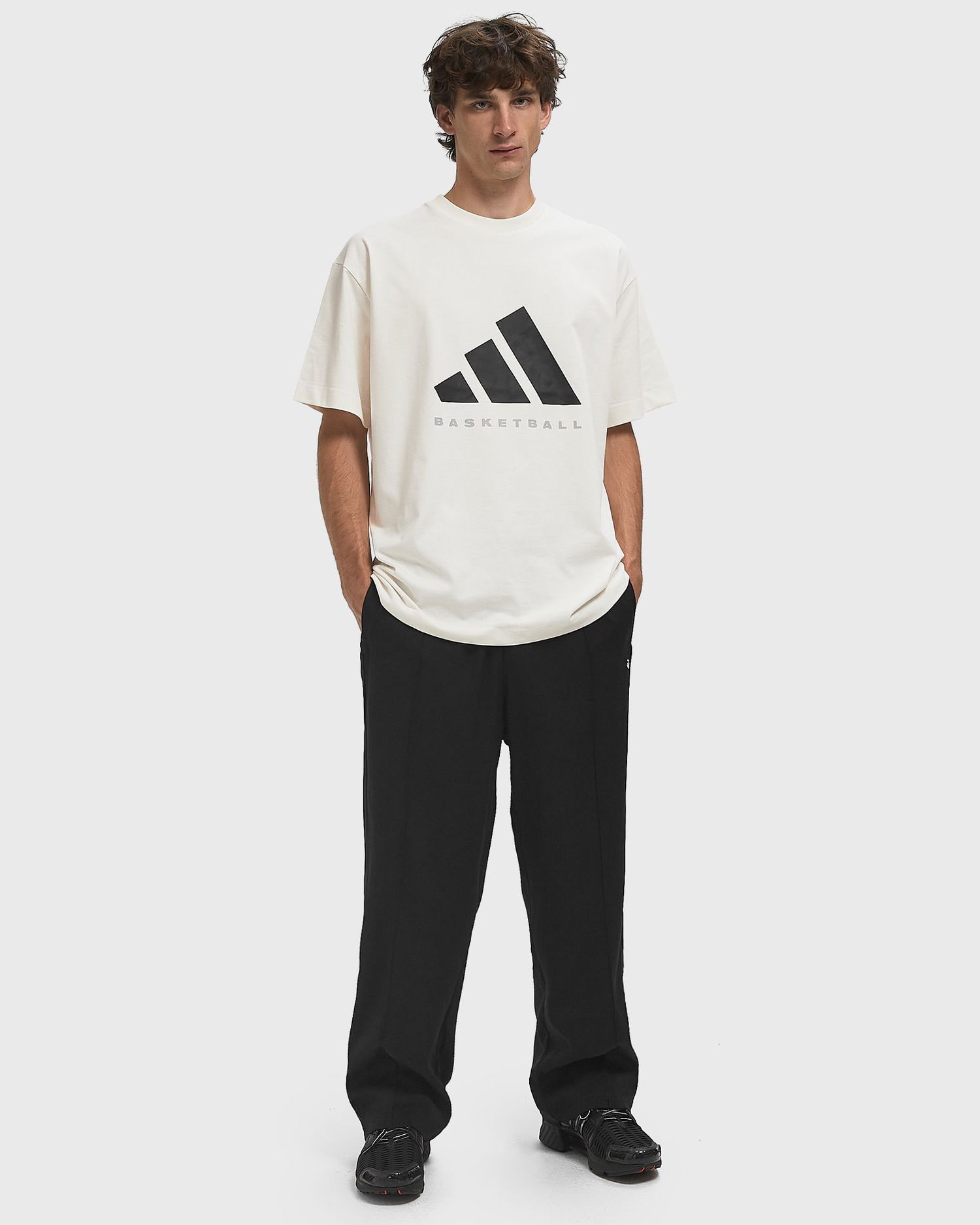 Tričko adidas Originals Basketball T-Shirt Biela | JX5574, 1