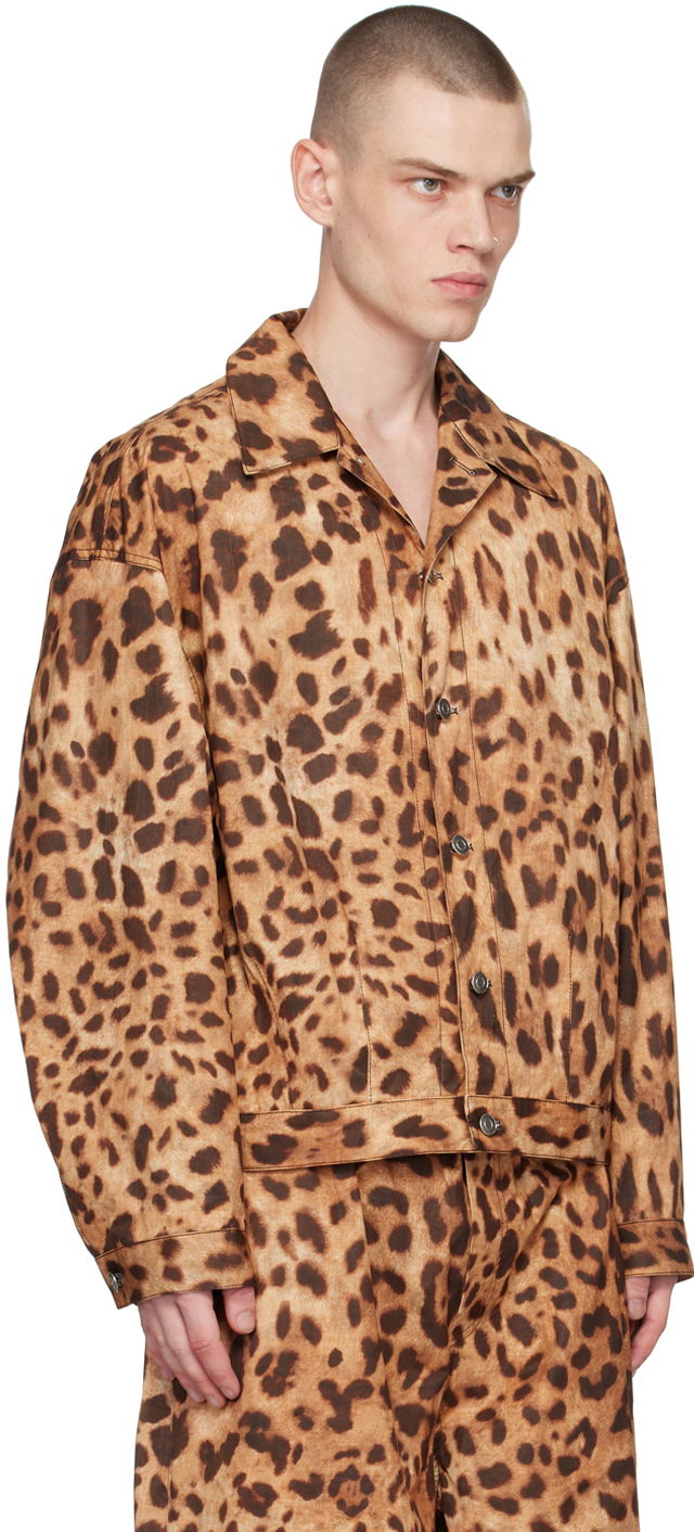 Bunda We11done We11done Allover Print Jacket Hnedá | WD-JK1-23-245-U-BR, 1
