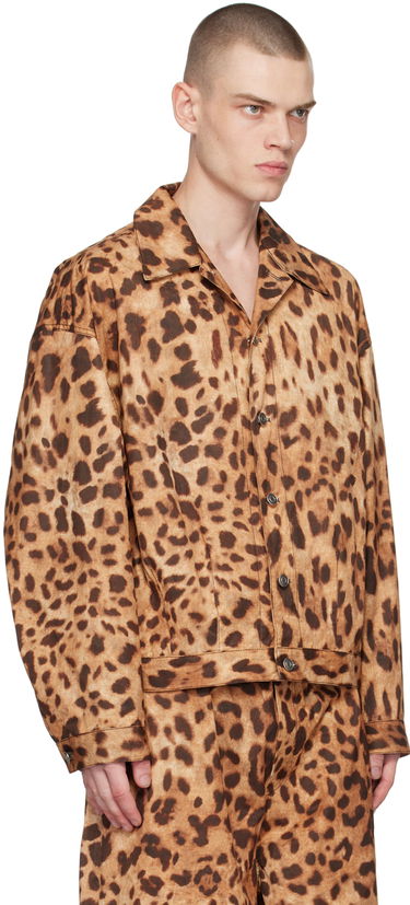 Bunda We11done We11done Allover Print Jacket Hnedá | WD-JK1-23-245-U-BR, 1