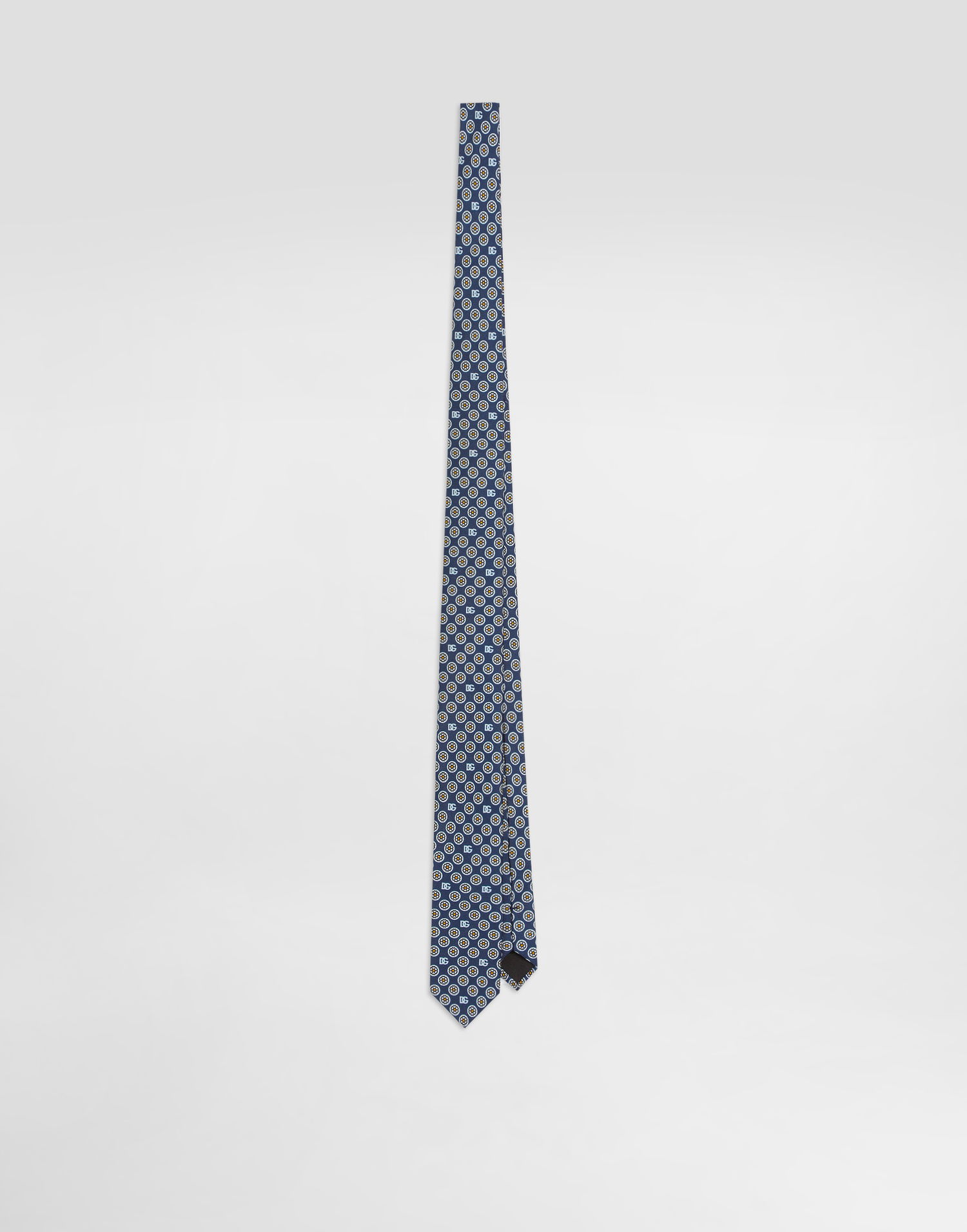 Doplnky Dolce & Gabbana Dolce & Gabbana Martini Jacquard Micro-design Logo Tie Navy | GT149EG0WU1X0800, 0