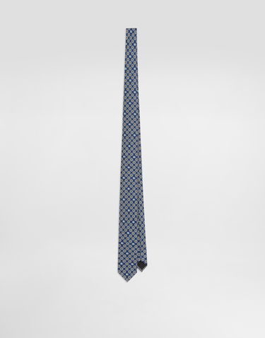Doplnky Dolce & Gabbana Dolce & Gabbana Martini Jacquard Micro-design Logo Tie Navy | GT149EG0WU1X0800, 0