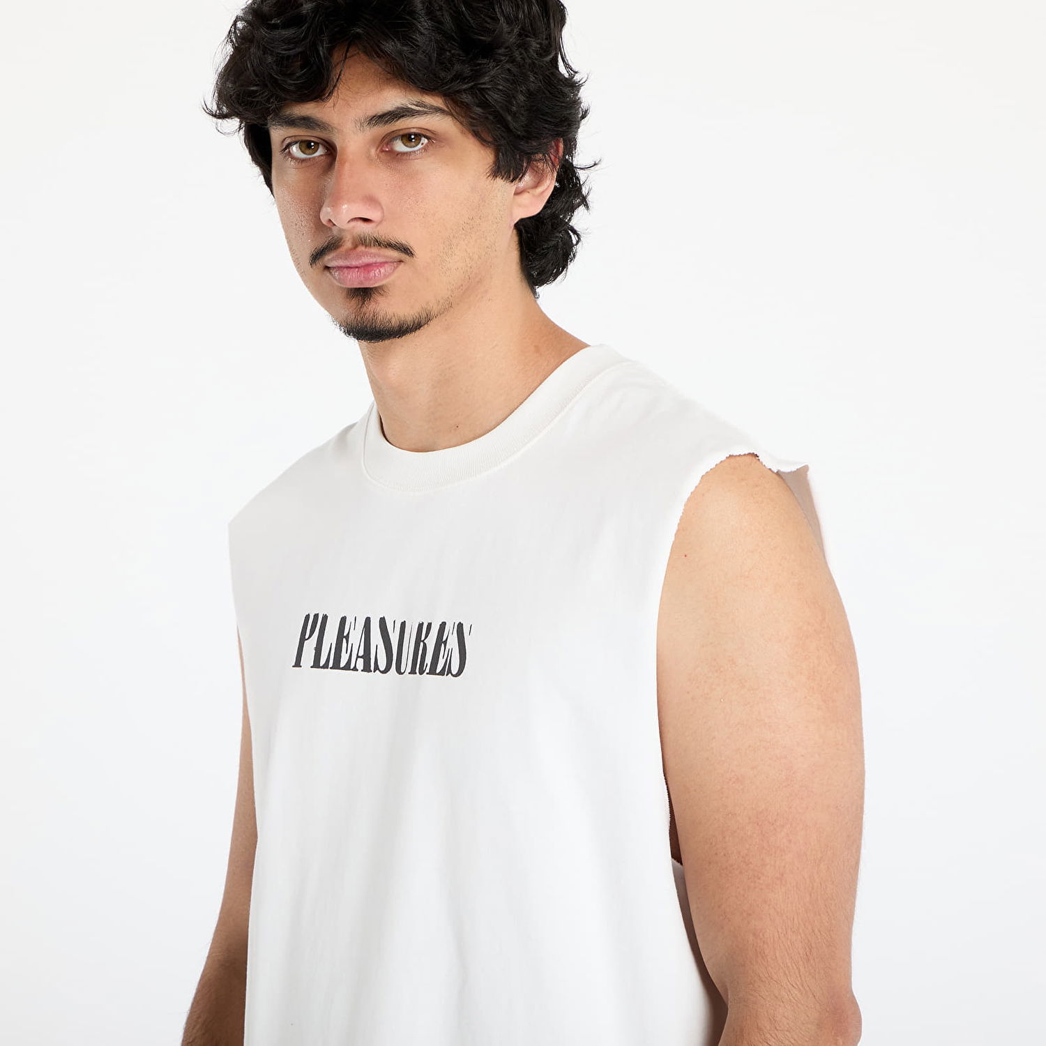 Tielko Pleasures PLEASURES Onyx Sleeveless T-Shirt Biela | P25SU017 WHITE, 1
