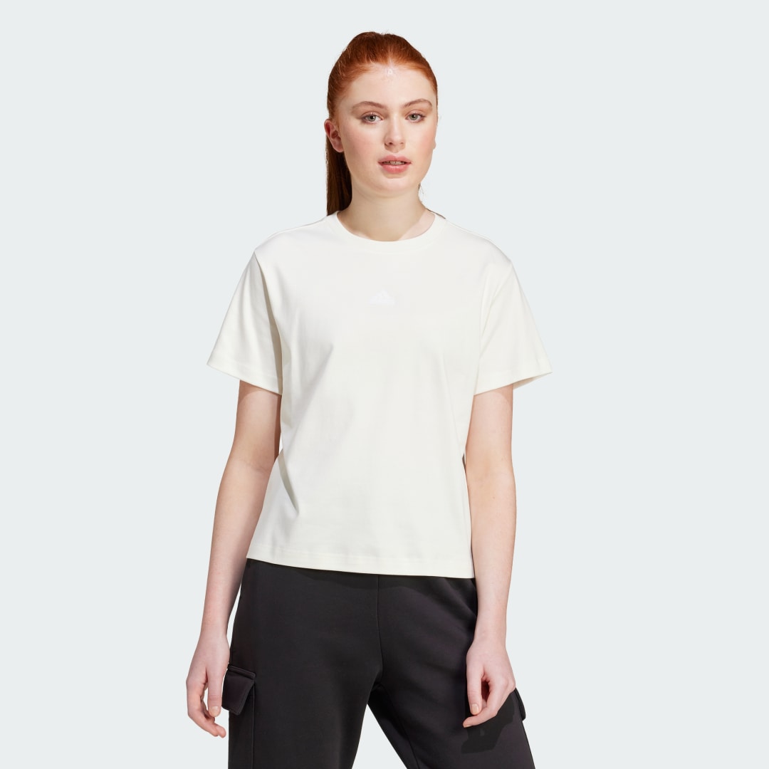 Tričko adidas Performance Signature Graphic Print T-Shirt Biela | IX3763, 0