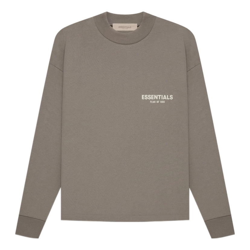 Mikina Fear of God Essentials Long Sleeve Tee Hnedá | FOG-SS22-462