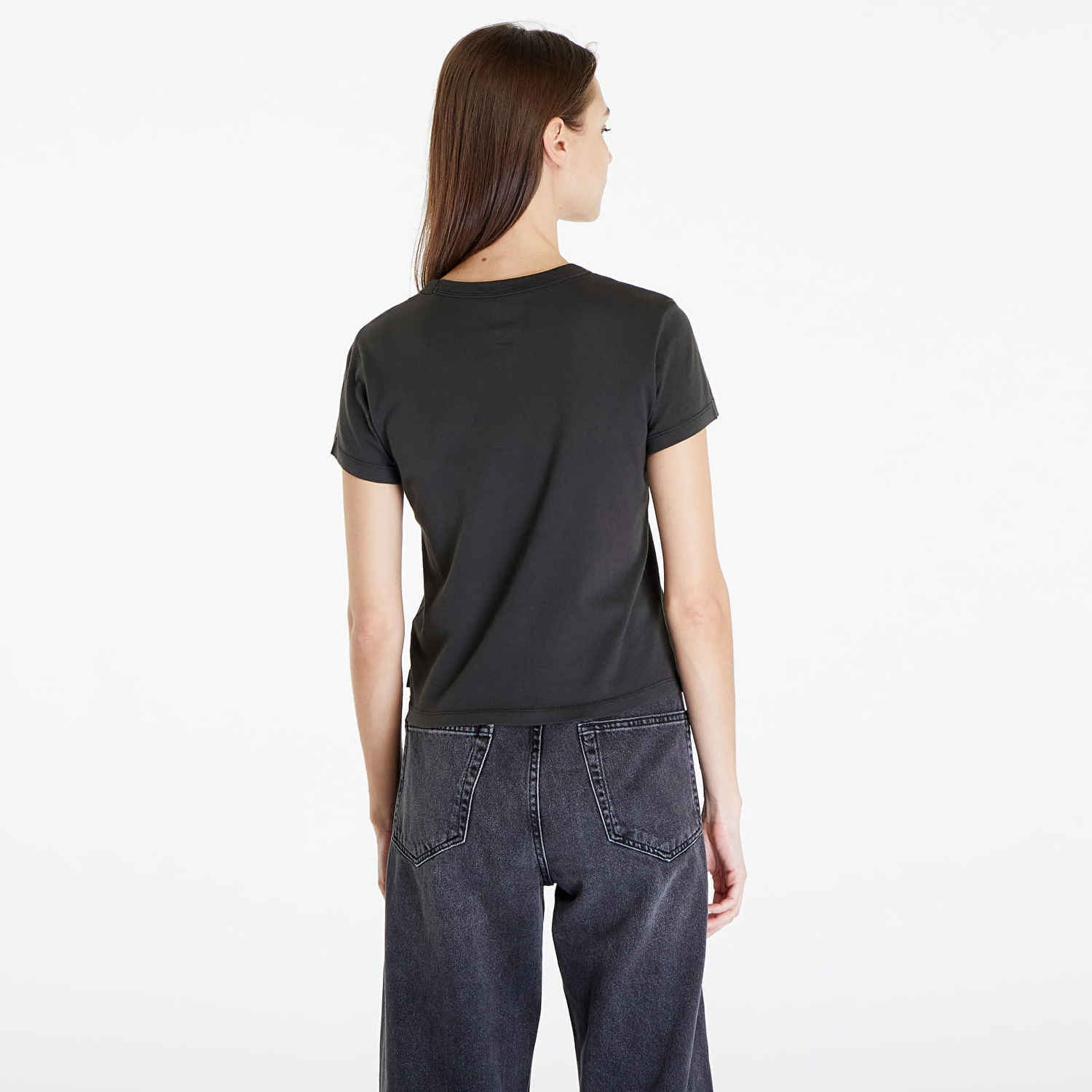 Tričko Vans Women's T-Shirt Rugged Box Logo Mini Black Čierna | VN000GFMBLK1, 1