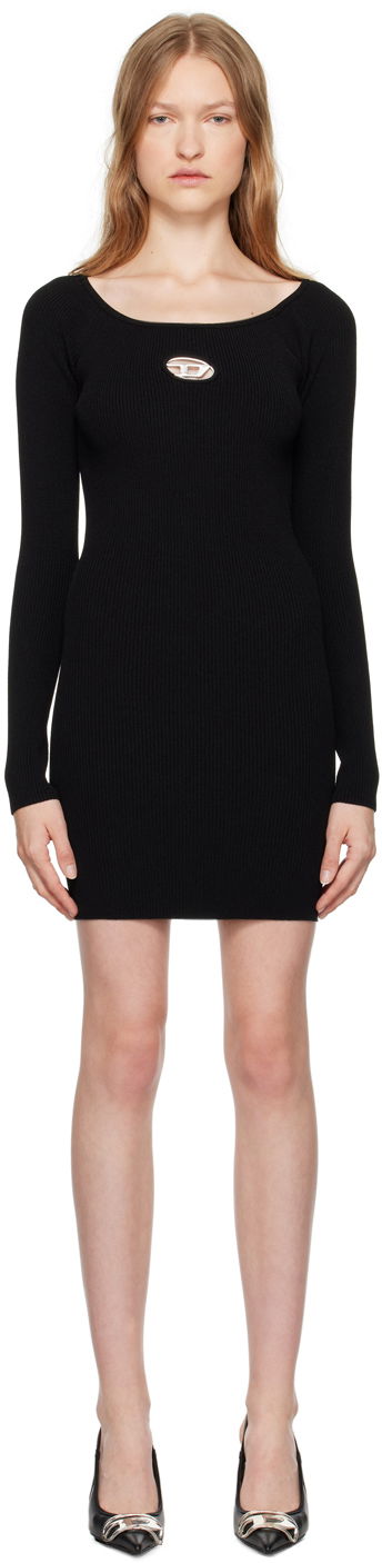 Šaty Diesel Diesel M-Vera Ribbed Mini Dress Čierna | A14188 0DLAX, 0