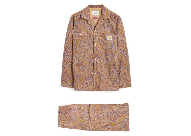 Pyžamo Carhartt WIP Liberty x Fabric Paisley Park Liberty Print Pyjama Set Brown Hnedá | i031017-22f-1a9xx, 0
