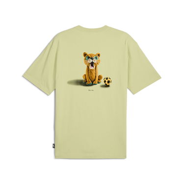 Tričko Puma GRAPHICS The Cat T-Shirt Zelené | 629411_37, 6
