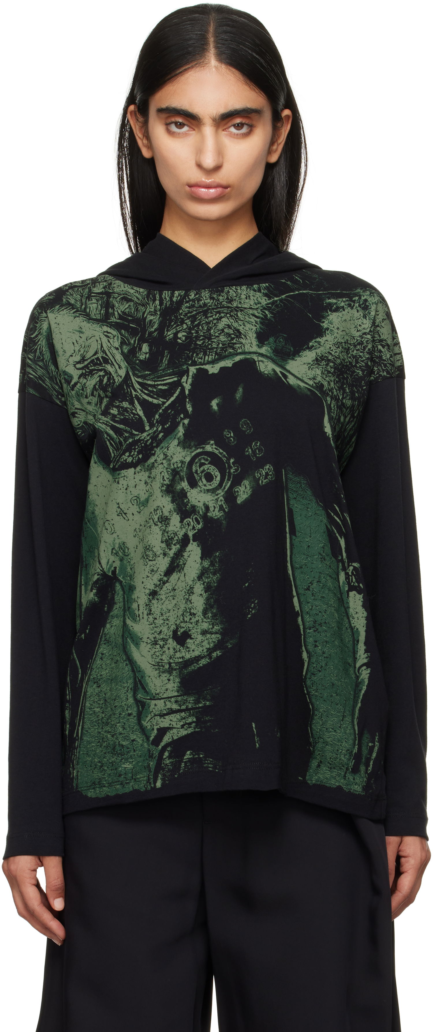 Tričko Maison Margiela Long Sleeve T-shirt Čierna | S62GD0190 S23588, 0