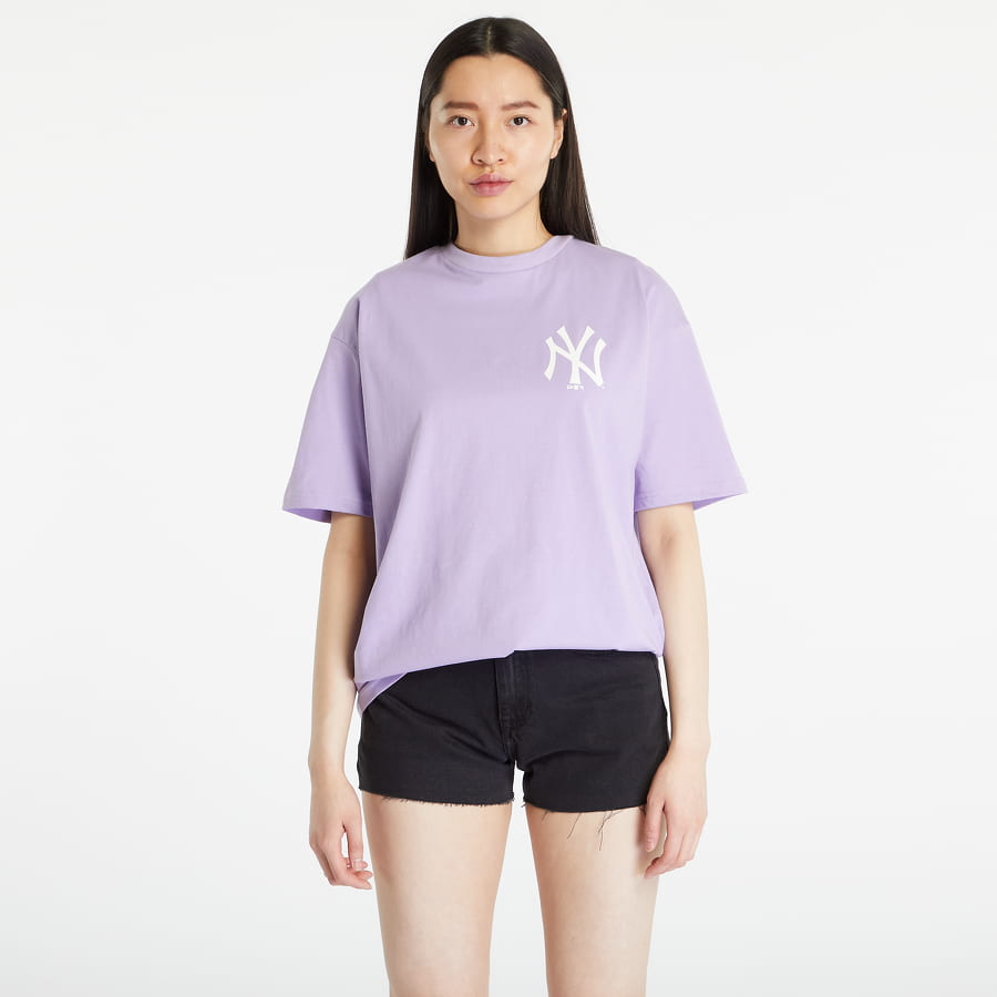 Tričko New Era League Essentials Lc Os Tee New York Yankees Fialová | 60332152, 0