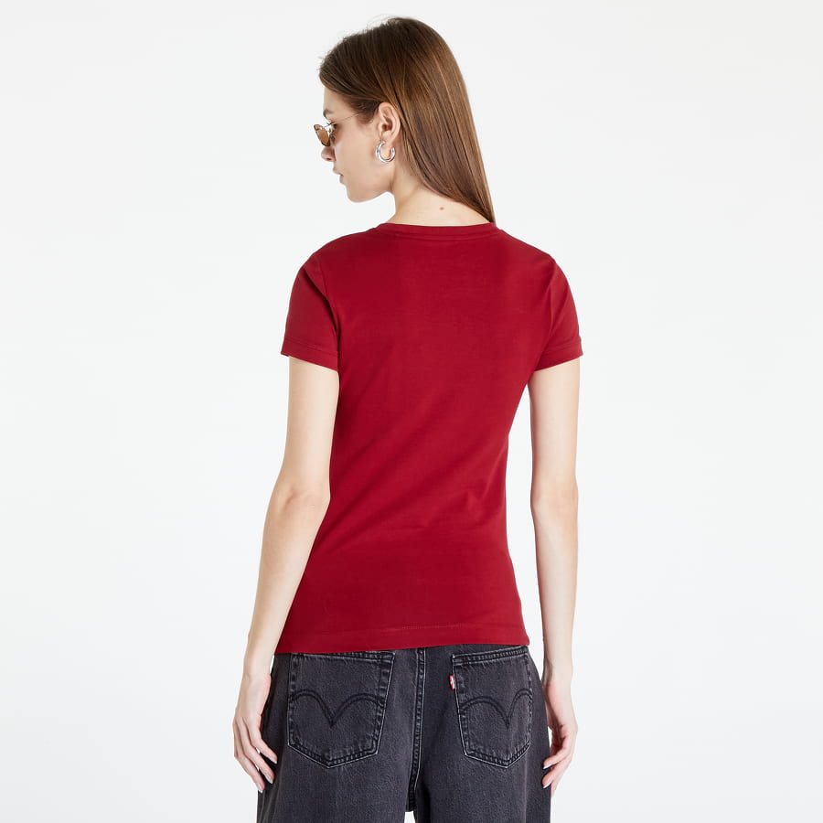 Tričko GUESS Mini Triangle T-Shirt Vínová | W2YI44J1311-G5B7, 1