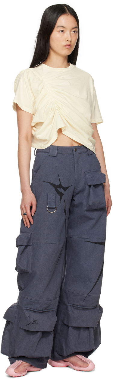 Tričko Collina Strada Collina Strada Amaryllis Draped T-Shirt Béžová | XX3069, 3