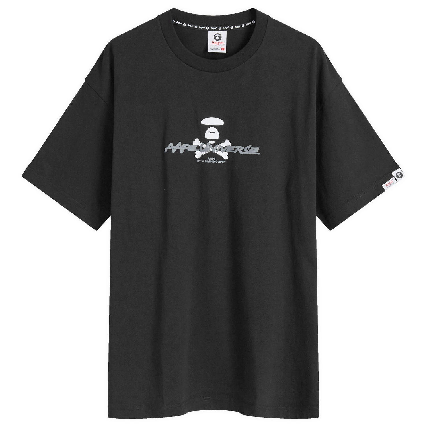 Tričko AAPE by A Bathing Ape AAPE Graffiti X-Bone Graphic T-Shirt, Size Large Čierna | AAPTEM1564XXNBKX, 0