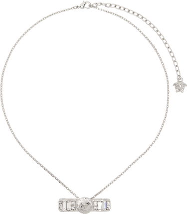 Náhrdelník Versace Versace Gianni Crystal Ribbon Pendant Necklace Metalická | 1018966_1A00621_4JEE0, 0
