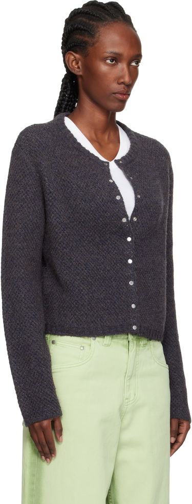 Sveter Eckhaus Latta Eckhaus Latta Yak Snap Cardigan Navy | 8257-EL-PF25-M -, 1