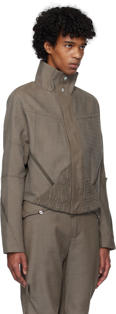 Bomber bunda KIKO KOSTADINOV Kiko Kostadinov Zafar Cropped Jacket Hnedá | KKSS25J04-42, 1