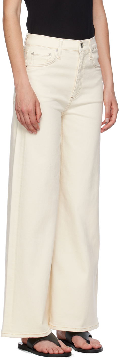 Džínsy rag & bone Sofie Ankle Wide-Leg Jeans Biela | WDD24P2993BREC, 1