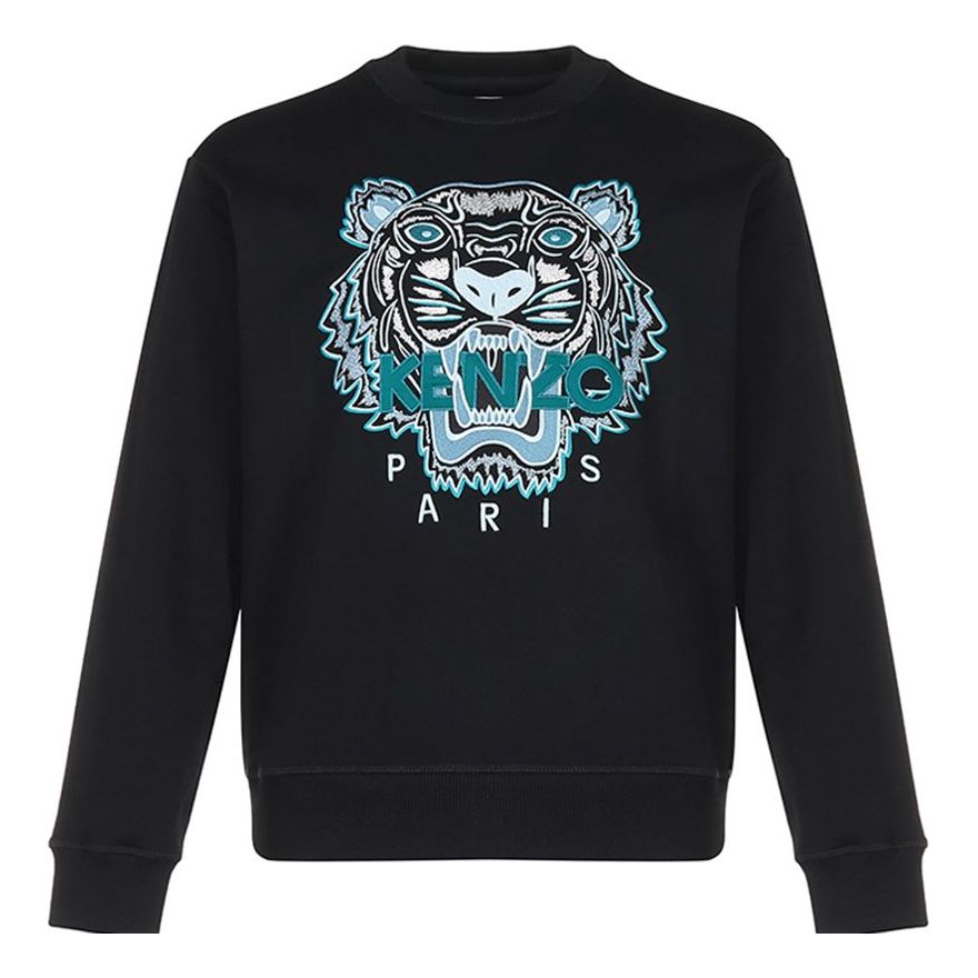 Sveter KENZO KENZO Tiger Head Embroidered Sweatshirt Čierna | FA65SW1104XA-99, 0