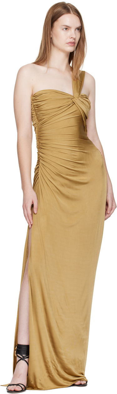 Šaty Tom Ford Tom Ford One Shoulder Twist Front Maxi Dress Žltá | ABJ852-JEX114, 3