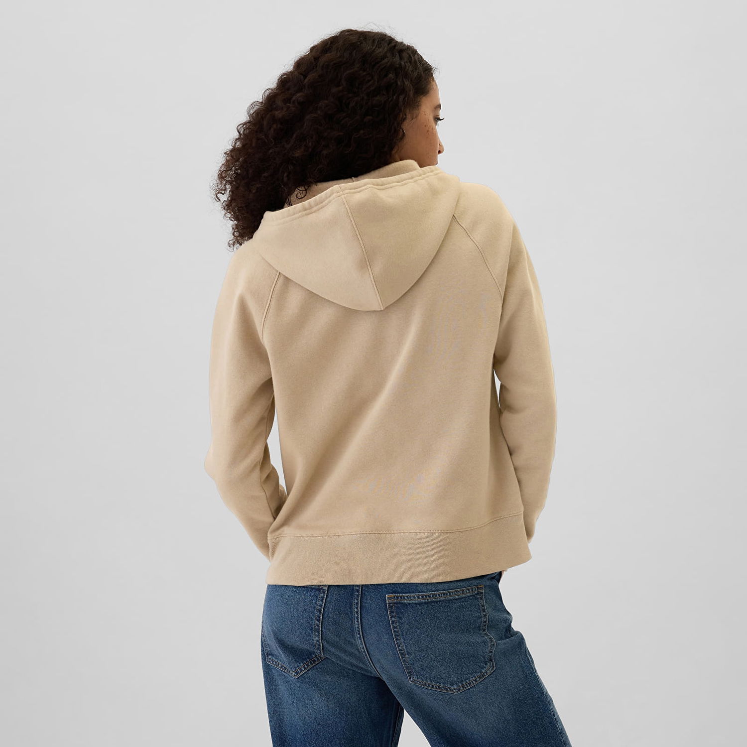 Mikina GAP Logo Fullzip Hoodie Khaki Zelené | 463503-51, 1