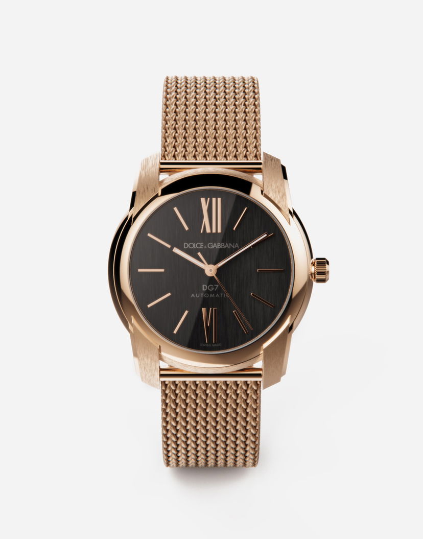 Hodinky Dolce & Gabbana Dolce & Gabbana DG7 Automatic Watch with Milanese Mesh Bracelet Metalická | WWEE1GWW02087534