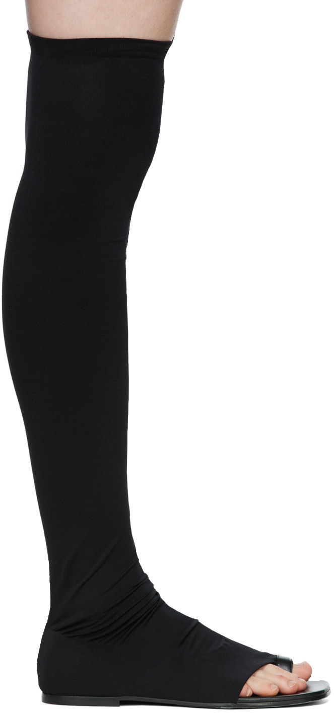 Tenisky a topánky Burberry Burberry Marleyton Thigh-High Sock Flats Čierna | 8053132