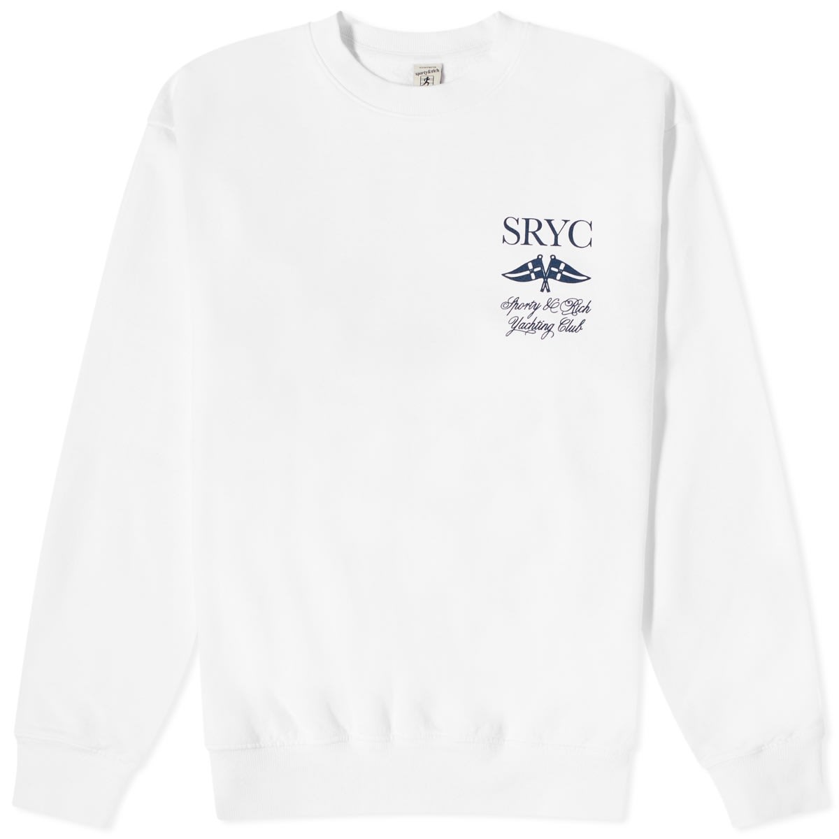 Sveter Sporty & Rich Yacht Club Crew Sweat Šedá | CR884WH, 0