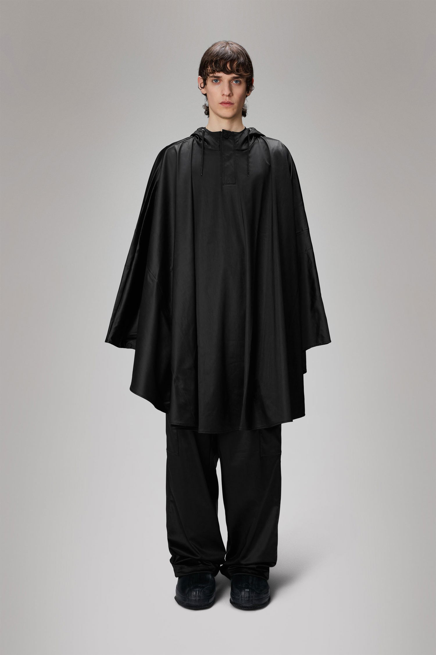 Pláštenka Rains Hooded Poncho Cape Čierna | 18800-84, 1