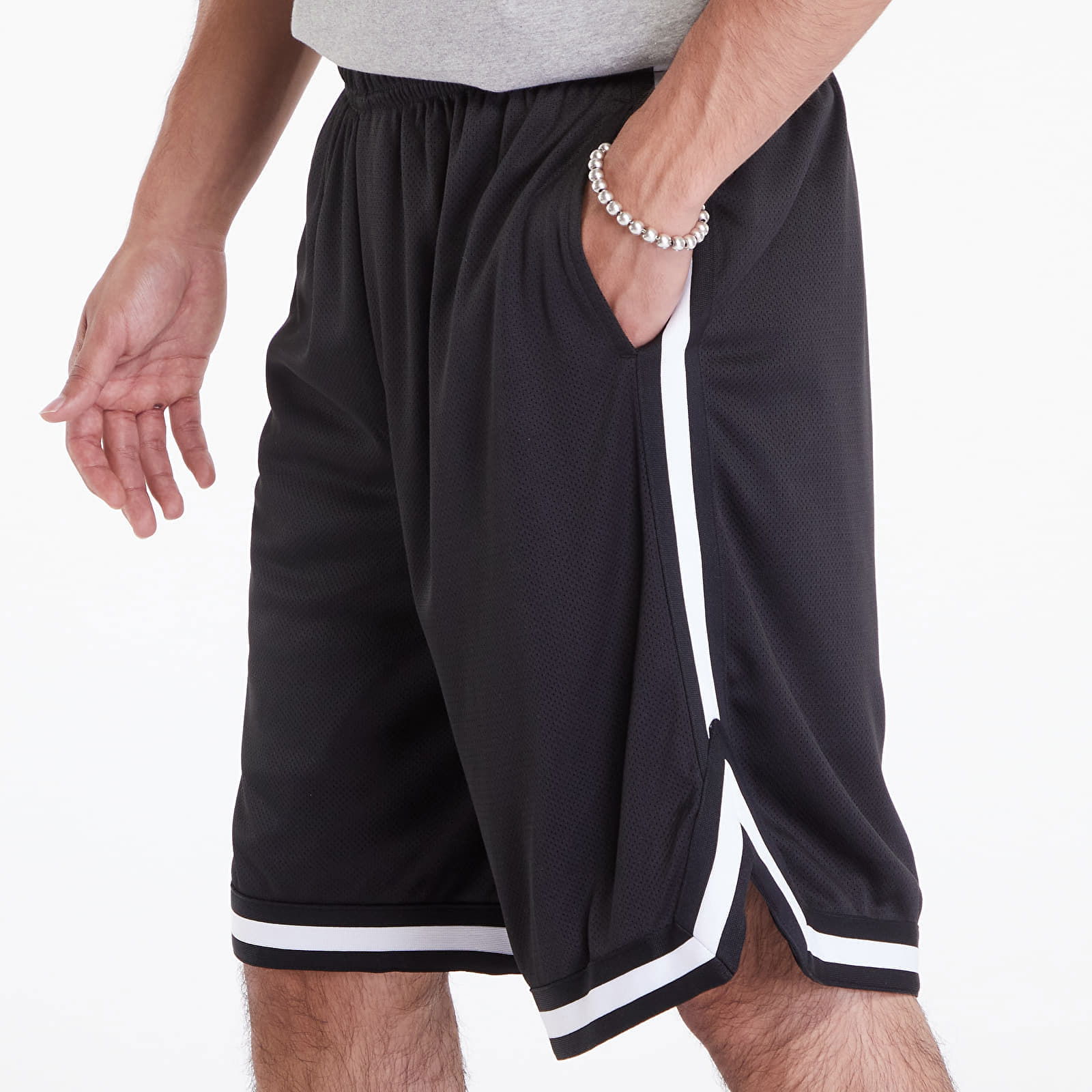 Stripes Mesh Shorts Black/ Black/ White