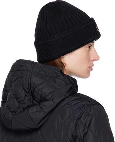 Kulicha Burberry Wool Beanie with Logo Patch Čierna | 8103340, 2