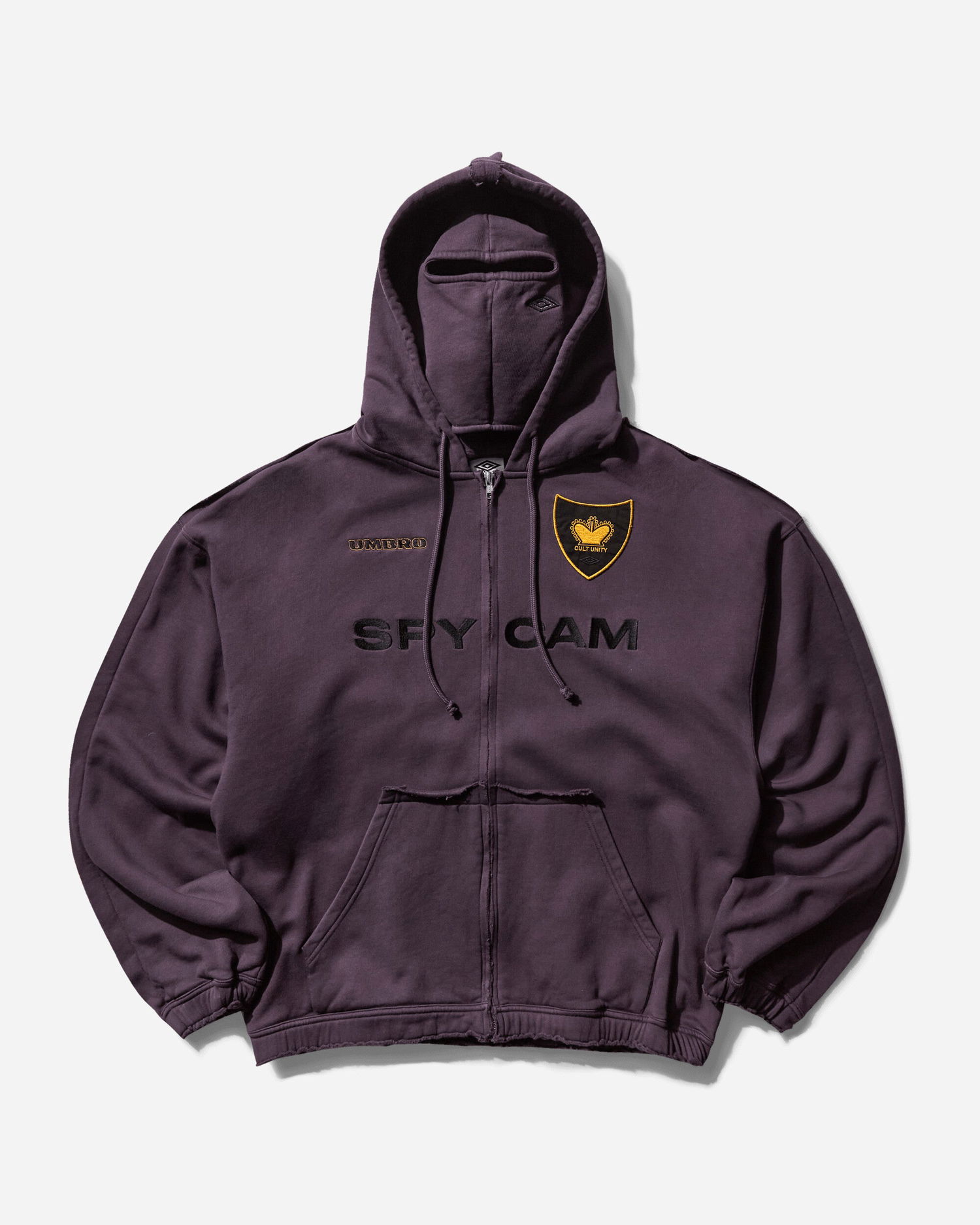 Mikina Umbro Spycam Masked Zip Hoodie Fialová | UBMW0348FA221 PLE0003, 1