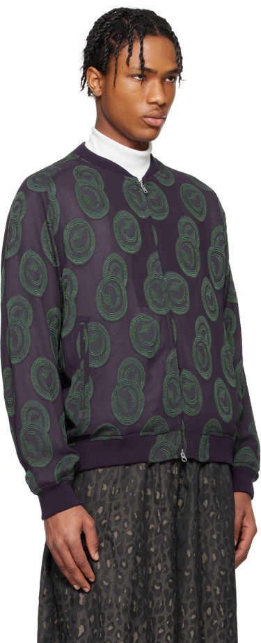 Bomber bunda Needles NEEDLES BB Print Bomber Jacket Zelené | QV122, 4