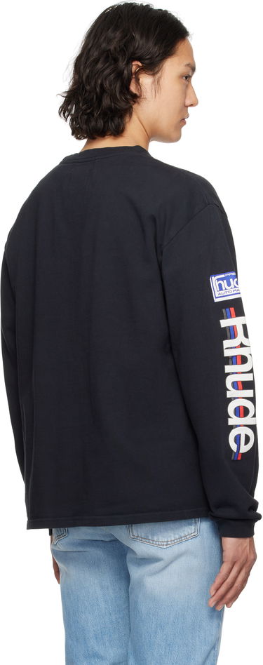 Sveter Rhude Rhude Petrol Patch Long Sleeve T-Shirt Čierna | RHSS25TT15012, 2