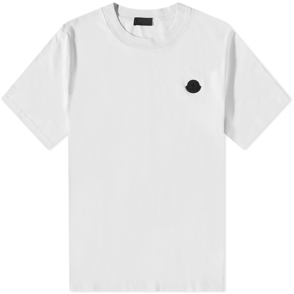 Tričko Moncler Rubber Patch Logo Tee Biela | 8C000-07-829H8-91R, 0