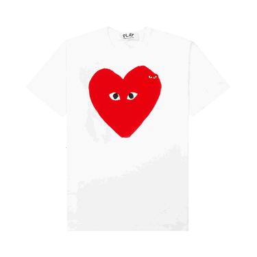 Tričko Comme des Garçons PLAY Red Emblem Small Eyes T-Shirt Biela | AZ T220 051 1, 0