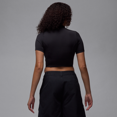 Crop Top Jordan Jordan Knit Crop Short Sleeve Top Čierna | HJ0083-010, 3