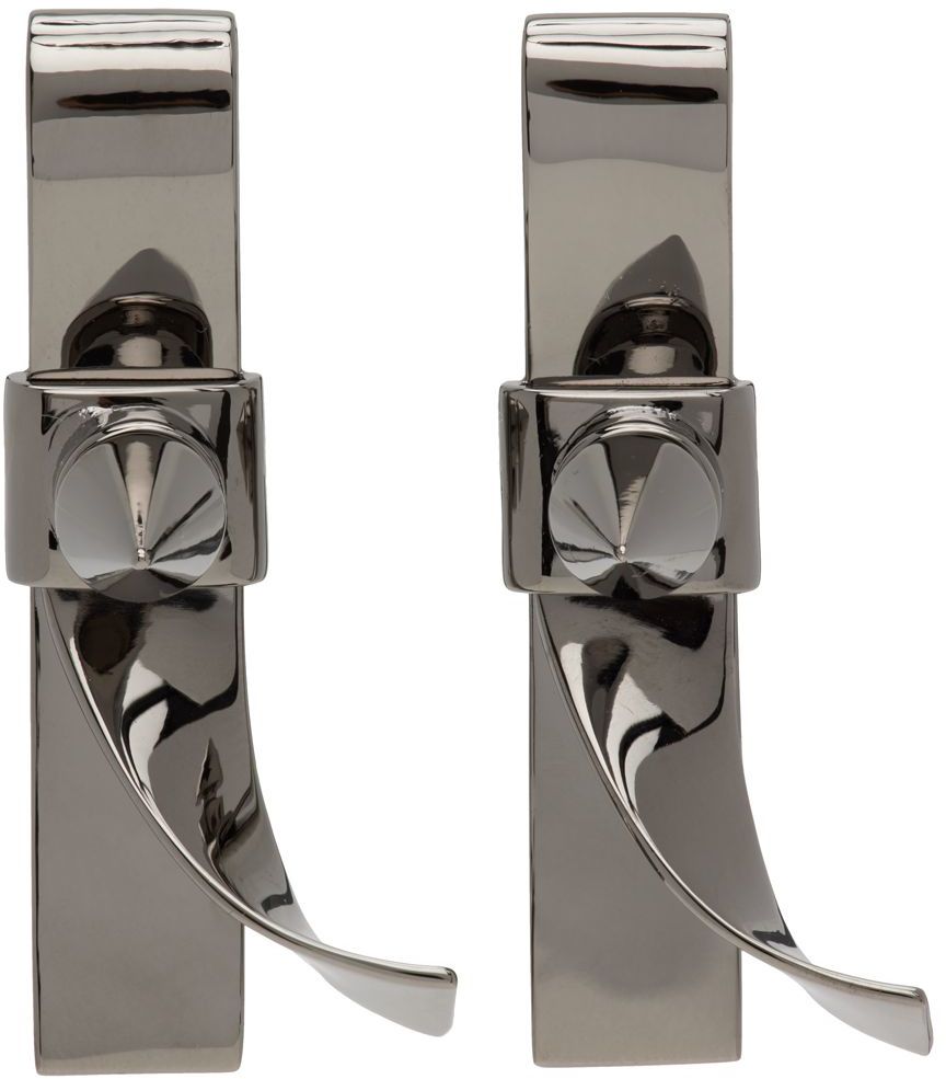 Náušnice We11done Spike Ribbon Earrings Metalická | WD-AJ1-22-720-U-DG, 0