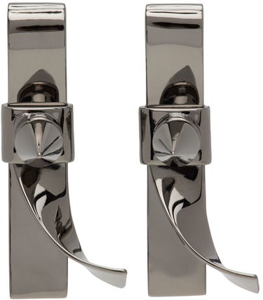 Náušnice We11done Spike Ribbon Earrings Metalická | WD-AJ1-22-720-U-DG, 0