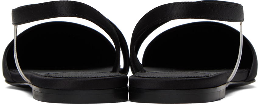 Tenisky a topánky Stella McCartney Iconic D'Orsay Satin Flats Čierna | 810371E00157, 1