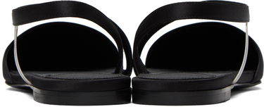 Tenisky a topánky Stella McCartney Iconic D'Orsay Satin Flats Čierna | 810371E00157, 1