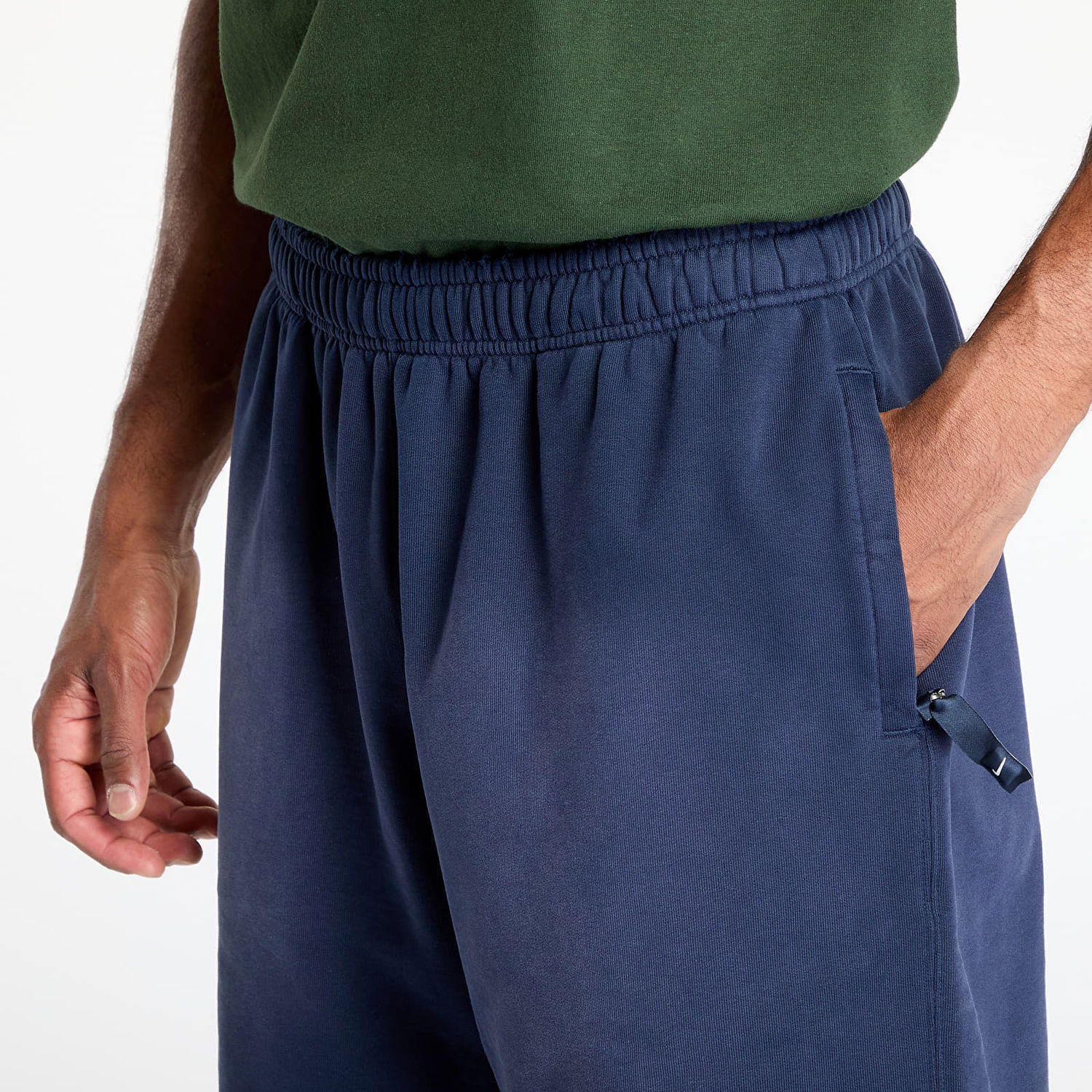 Šortky Nike Solo Swoosh French Terry Shorts Navy | IB8955-451, 1