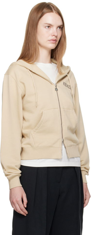 Mikina KENZO Kenzo 'KENZO City' Zip-Up Hoodie Béžová | FF62HO2514MF, 1