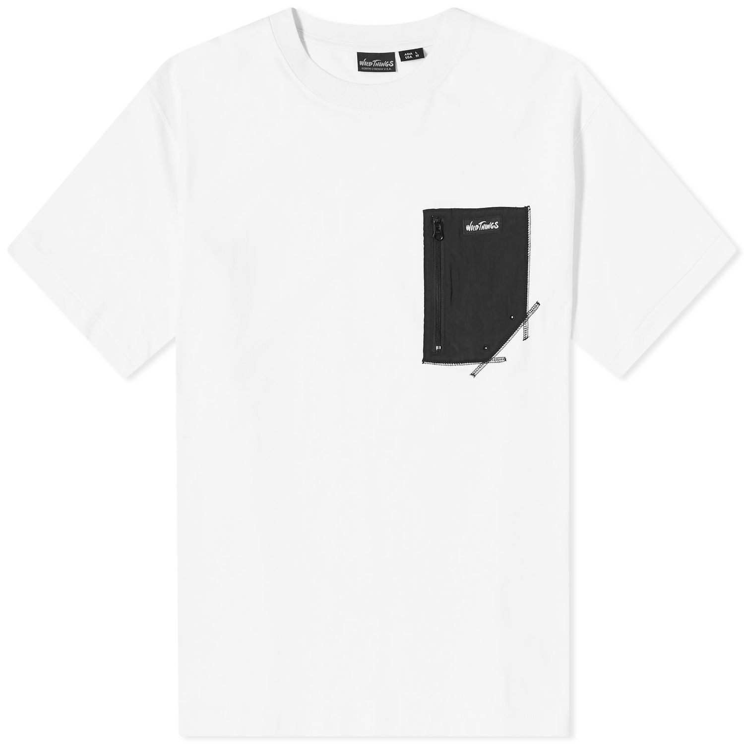 Tričko Wild things Camp Pocket T-Shirt Biela | WT241-24-WHT, 0