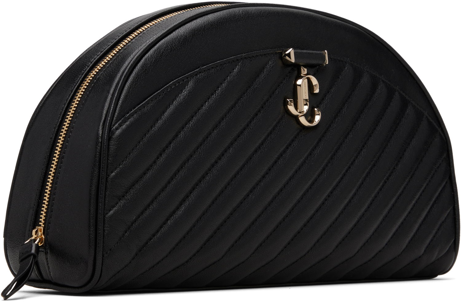 Kabelka Jimmy Choo Avn Quilted Curved Pouch Čierna | AVN CURVE POUCH, 1