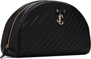 Kabelka Jimmy Choo Avn Quilted Curved Pouch Čierna | AVN CURVE POUCH, 1