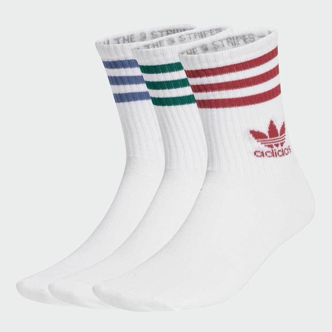Ponožky adidas Performance Mid Cut Crew Socks (3 Pairs) Biela | JI9471, 1
