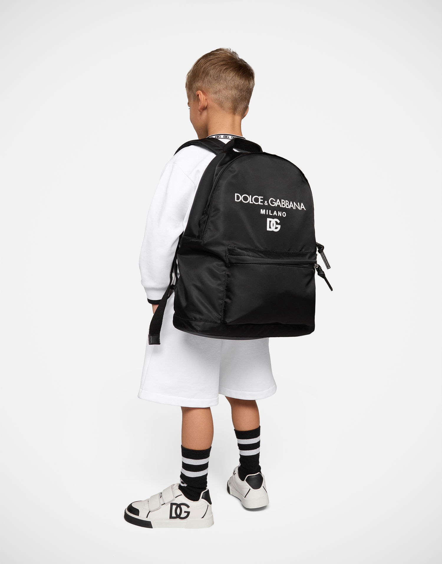 Batoh Dolce & Gabbana Dolce & Gabbana Nylon Backpack With Logo Print Čierna | EM0074AK44180999, 1