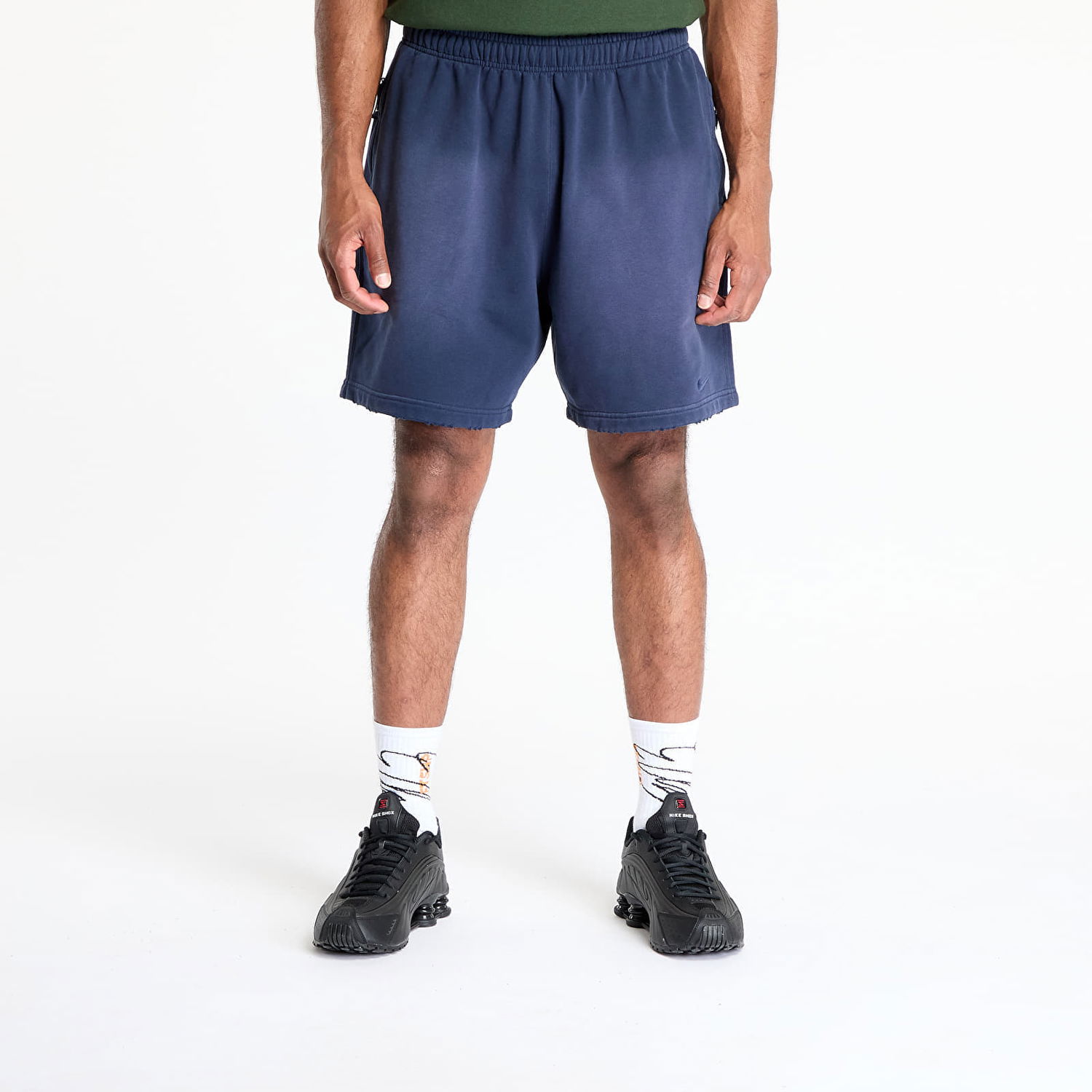 Šortky Nike Solo Swoosh French Terry Shorts Navy | IB8955-451, 0