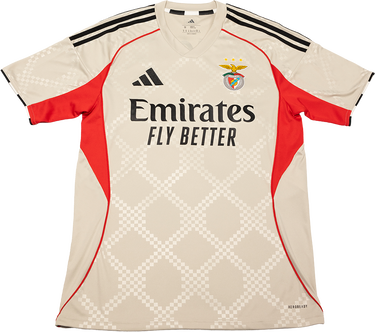 Dres adidas Performance Benfica Youth Away Patterned Jersey 25/26 Béžová | JN9947, 1