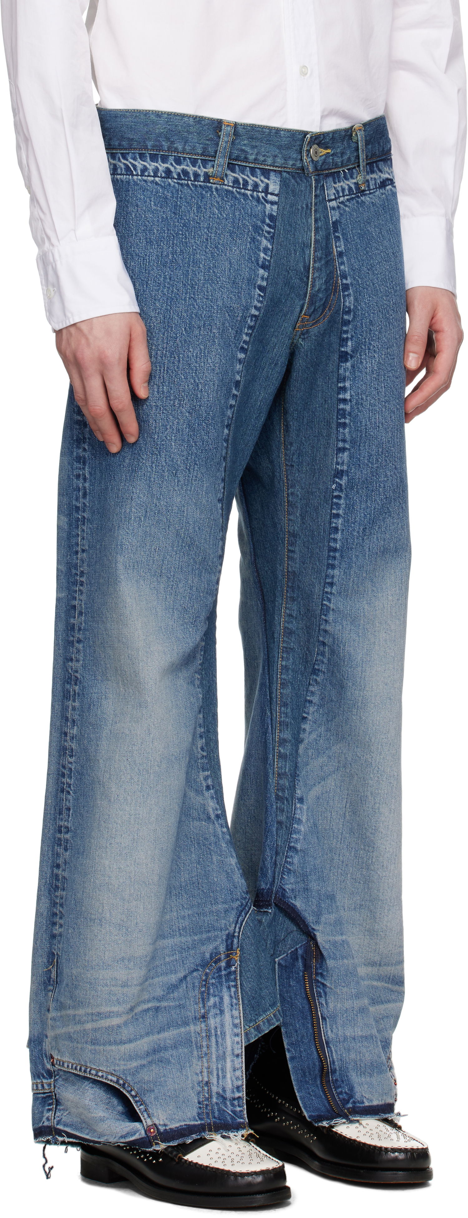 Džínsy Junya Watanabe Junya Watanabe Levi's Edition Garment Treated Jeans Modrá | WO-P210-051, 1